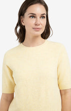 Load image into Gallery viewer, Soft Short Sleeve Sweater - Reed Yellow
