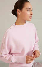 Load image into Gallery viewer, Cotton Boatneck Sweater - Pink
