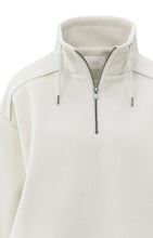 Load image into Gallery viewer, Sweatshirt with balloon sleeves and zip collar
