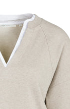 Load image into Gallery viewer, V neck sweatshirt with double layer detail
