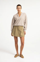 Load image into Gallery viewer, V neck sweatshirt with double layer detail
