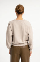 Load image into Gallery viewer, V neck sweatshirt with double layer detail

