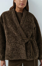 Load image into Gallery viewer, Teddy Wrap Jacket - Slate Brown
