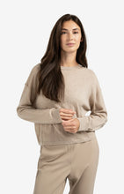 Load image into Gallery viewer, Round Neck Sweater - Sand Melange
