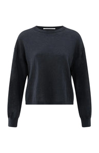 Round Neck Sweater - Ink Blue
