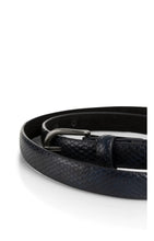 Load image into Gallery viewer, Thin Leather Belt - Navy Blue
