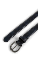 Load image into Gallery viewer, Thin Leather Belt - Navy Blue
