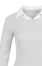 Load image into Gallery viewer, Cotton Faux Double Layer Top - Blue Grey

