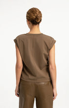 Load image into Gallery viewer, Top with drawstring details - Teak Brown
