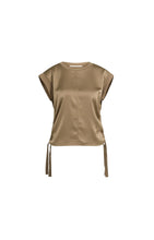 Load image into Gallery viewer, Top with drawstring details - Teak Brown

