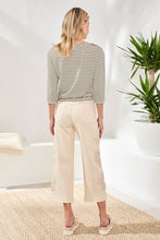 Load image into Gallery viewer, Audrey Wide Leg Crop with Crochet Detail - Ecru
