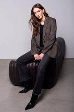 Load image into Gallery viewer, Herringbone Sequin Tweed Blazer
