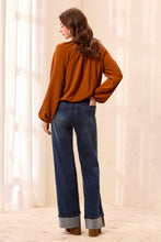 Load image into Gallery viewer, Brooke Cuff Wide Leg 32" Jean - Dusk
