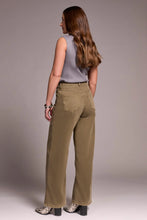 Load image into Gallery viewer, Brooke High Rise Wide Leg Jean - Olive Leaf

