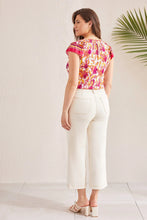 Load image into Gallery viewer, Brooke Wide Leg Crop Jean - Ecru
