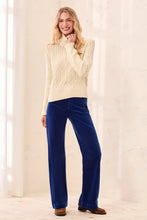 Load image into Gallery viewer, Cotton Cable Knit Sweater - Antique White
