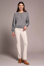 Load image into Gallery viewer, 100% Cashmere Henley Sweater - Charcoal
