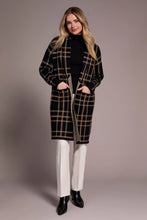 Load image into Gallery viewer, Long Plaid Coatigan
