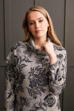 Load image into Gallery viewer, Cowl Neck Sweater - Floral Print
