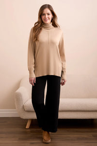 Turtleneck Sweater - Latte