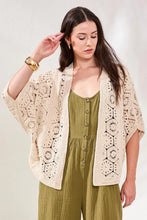 Load image into Gallery viewer, Crochet Cotton Cardigan
