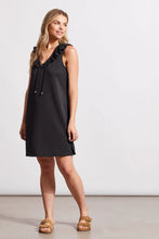 Load image into Gallery viewer, A Line Dress With Frill - Black
