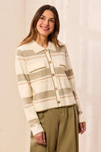 Load image into Gallery viewer, Knit Jacquard Cardigan - Moonstone
