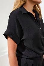 Load image into Gallery viewer, Relaxed Dolman Sleeve Button Up Blouse
