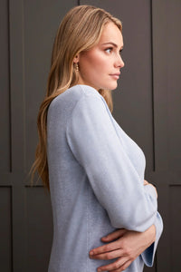 Funnel Neck Sweater - Glacier