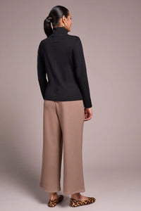 Soft Rib Turtleneck - Black