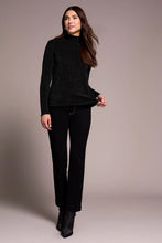 Load image into Gallery viewer, Lurex Long Sleeve Mock Neck - Black

