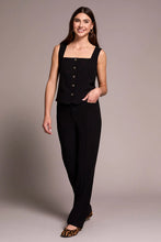 Load image into Gallery viewer, Luxury Twill Straight Leg Trouser - Black
