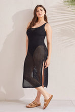 Load image into Gallery viewer, Mesh Cover Up Dress - Black
