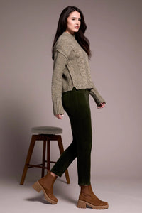 Crew Neck Sweater - Olive Leaf