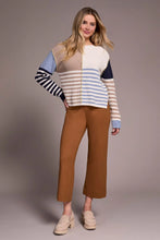 Load image into Gallery viewer, Striped Combo Boat Neck Sweater

