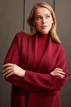 Load image into Gallery viewer, Long Sleeve Coatigan - Bordeaux
