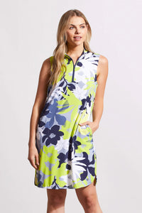 Performance UPF 50+ Dress Sleeveless Dress - Lime Print