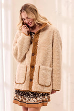 Load image into Gallery viewer, Reversible Sherpa &amp; Faux Suede Jacket
