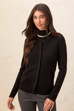 Load image into Gallery viewer, Ribbed Cardigan - Black
