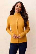 Load image into Gallery viewer, Ribbed Cardigan - Golden Yellow
