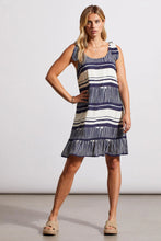 Load image into Gallery viewer, Printed Sleeveless Dress - Jet Blue
