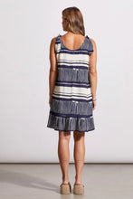 Load image into Gallery viewer, Printed Sleeveless Dress - Jet Blue

