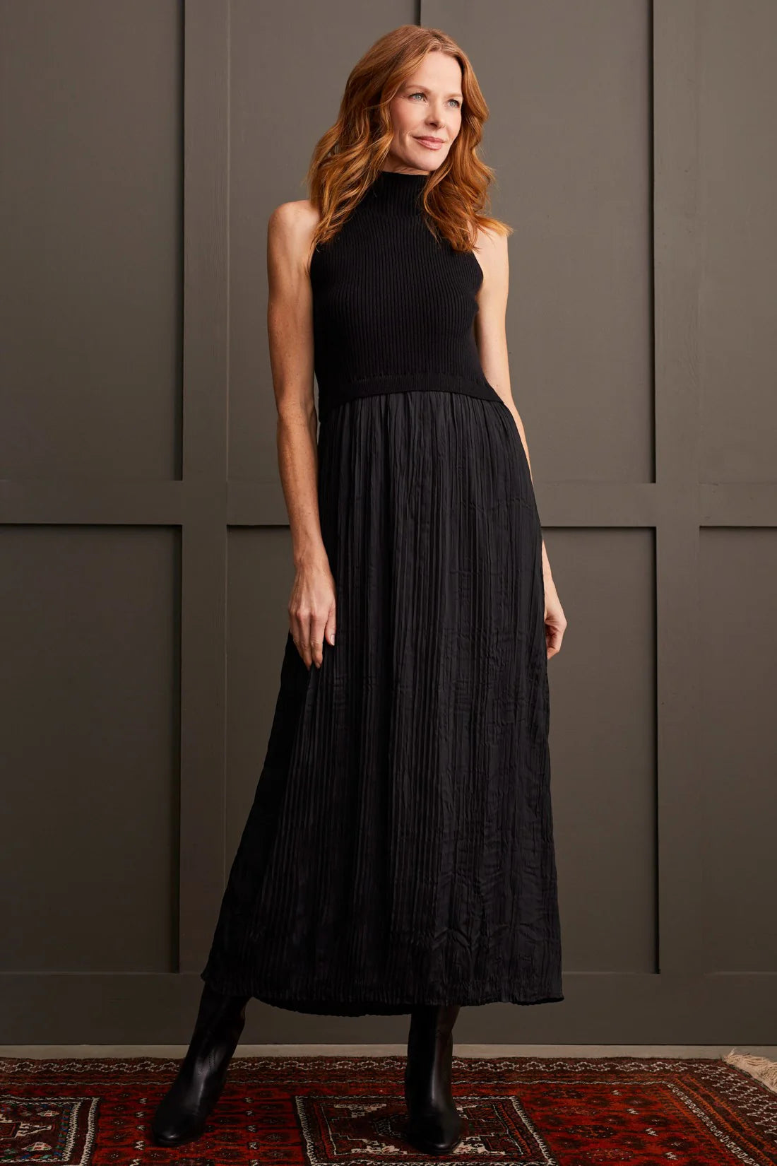 Black tank maxi dress hotsell