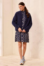 Load image into Gallery viewer, Quilted Zip Front Bomber Jacket - Jet Blue
