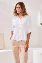 Load image into Gallery viewer, Drop Shoulder Blouse - White
