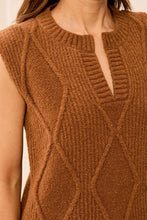 Load image into Gallery viewer, Soft Crew Neck Sleeveless Sweater - Hazelwood
