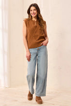 Load image into Gallery viewer, Soft Crew Neck Sleeveless Sweater - Hazelwood
