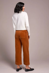 Corduroy High Rise Ankle Pant - Bran