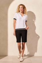 Load image into Gallery viewer, Pointelle Knit Cotton Polo Top
