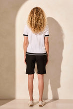 Load image into Gallery viewer, Pointelle Knit Cotton Polo Top
